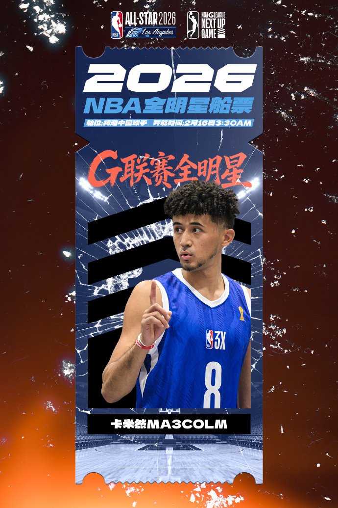 卡米然、程驰将出战NBA发展联盟全明星赛